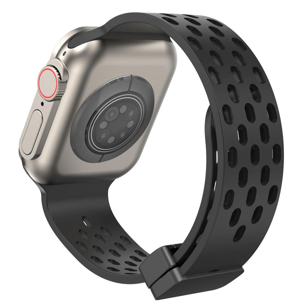 Magnetic Strap For Apple Watch Ultra Band 49mm 44mm 45mm 41mm 40mm 42mm 38mm Silicone Correa Bracelet iWatch Series 8 Se 7 6 5 4