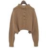 Max Mara Unused Wool Cashmere Cropped Short Cardigan Top for Women, Camel, XS, 2421366021 Tops XS CamelUsed