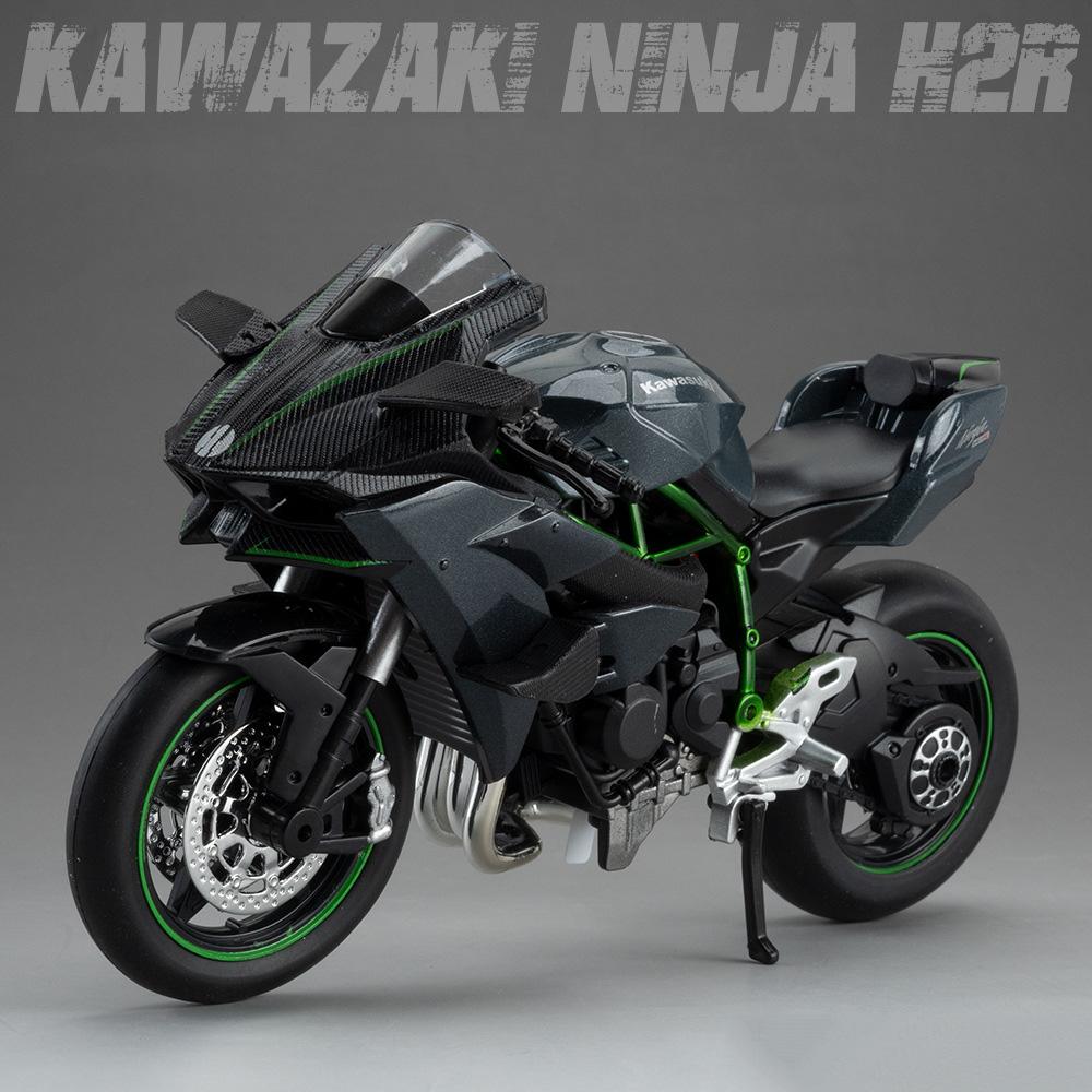 1:12 Motociclete Model S1000RR Kawazaki NINJA H2R Jucării Aliaj Turnat sub Presiune Sunet Lumină Absorbție Șoc Simulare Motocicletă Cadou Băiat