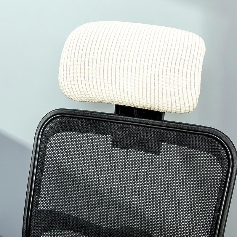 Сплошная наволочка для стула Эластичный чехол для офисного игрового кресла Чехол для поворотного кресла Чехол на спинку стула Эластичный Мягкий Пятноустойчивый белый 1600₽