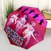 Kpop Hunter10 Print Automatic Umbrella, 8 Rib Iron Frame, Plastic Handle, Suitable for Outdoor Travel &Daily , Ideal Gift