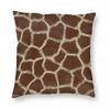 Giraffe Skin Square Pillowcase Polyester Linen Velvet Pattern Zip Decor Pillow Case Room Cushion Cover
