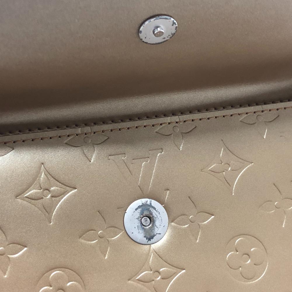 Louis Vuitton M55127 Monogram Mat Alston Shoulder Bag Matte Leather Beige