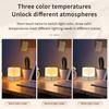 Mini touch LED night light rechargeable desk lamp three colors 16 colors adjustable pat light soft light sleep light for bedroom