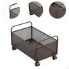 Mesh Rolling File Cart Storage with Wheels Under Desk Office Supplies Organizer,