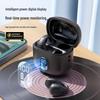 M67 True Wireless Clip-On Bluetooth Earbuds with Ultra-Long Battery Life, Charging Case, and Digital Display