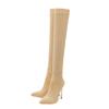 Eilyken Sexy Runway Crystal Stretch Fabric Sock Over the Knee Boot Thigh Stiletto High Pointed Toe Woman Shoes Size:35 43