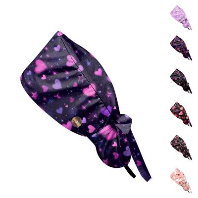 Fashionable  Print Work Cap, Casual Women's Ponytail Cap, Wash Cap, Baotou Cap