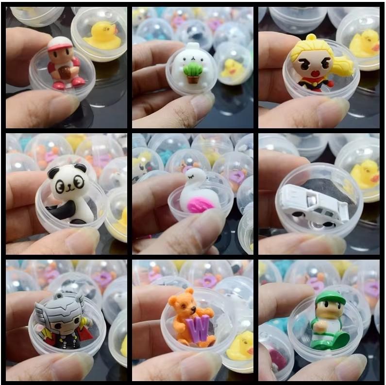6/12Pcs 32Mm Children Mini Little Animal Toys Funny Pet Ball Egg Little Dolls Gift Capsule Toys For Vending Machine Children