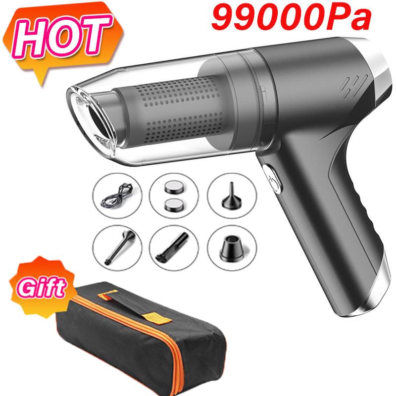 99000Pa Wireless Car Vacuum Cleaner Powerful Cleaning Machine Vacuum For Home Portable Cordless Powerful Strong Suction