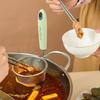 304 Stainless Steel Fine Mesh Spoon Hanging Hot Pot Filter Spoon Strainer With Plastic Handle Colander Kitchen Utensil