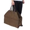 Portable Canvas Log Carrier Firewood Storage Tote Bag Organizer Fireplace Accessories
