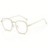 2PCS New Fashionable and Trendy Women's Glasses with a Large Frame and Round Face to Look Thin and White