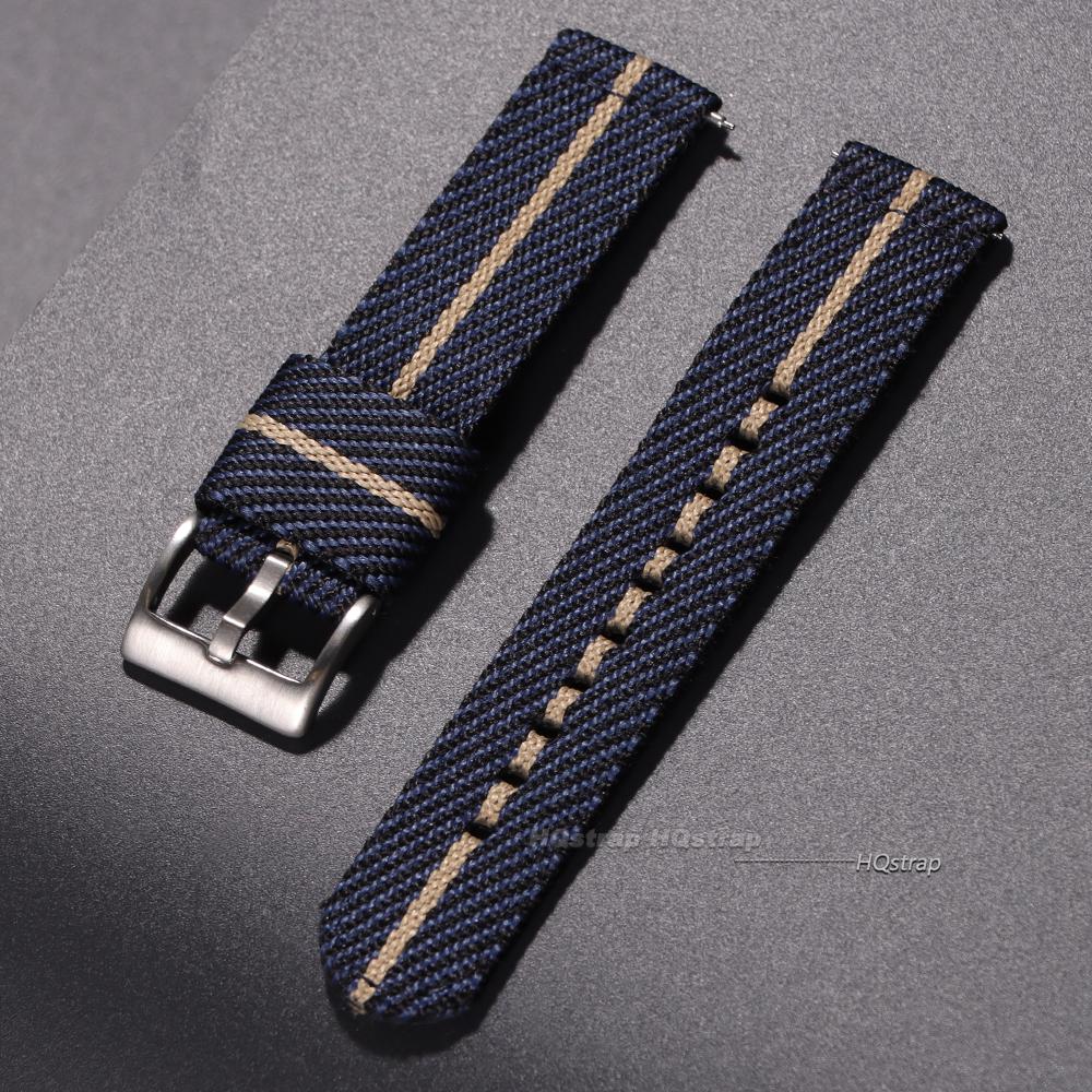 20mm 22mm Nylon Watch Strap Soft Nylon Sport Replacement Watchband for Seiko for Omega Quick Release Universal Canvas Bracelet