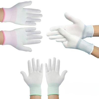 1 Paar Antistatische Handschuhe ESD Antistatische Elektronik-Arbeitshandschuhe Beschichtete PU-Handfläche Beschichtete Finger PC