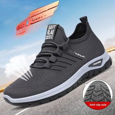 Men's Sports Shoes for Summer, Fly Woven Breathable and Odorless Casual Shoes for Feet