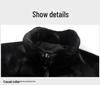 Men's Winter 2025 Sable Wool Jacket: Middle-aged Short Loose Lapel Coat
