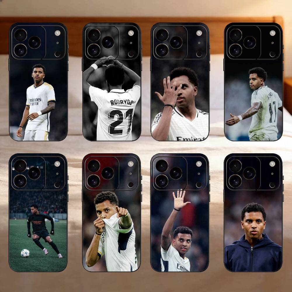 Rodrygo S-Silva de G-Goes Phone Case For iPhone 17,16,15,14,13,12,11 Plus,Pro,Max,Mini Silicone black Soft Cover