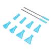 2Pcs Stainless Steel Straw 8Pcs Blow Nozzles Set Multifunctional Acrylic Pouring Paint Supplies