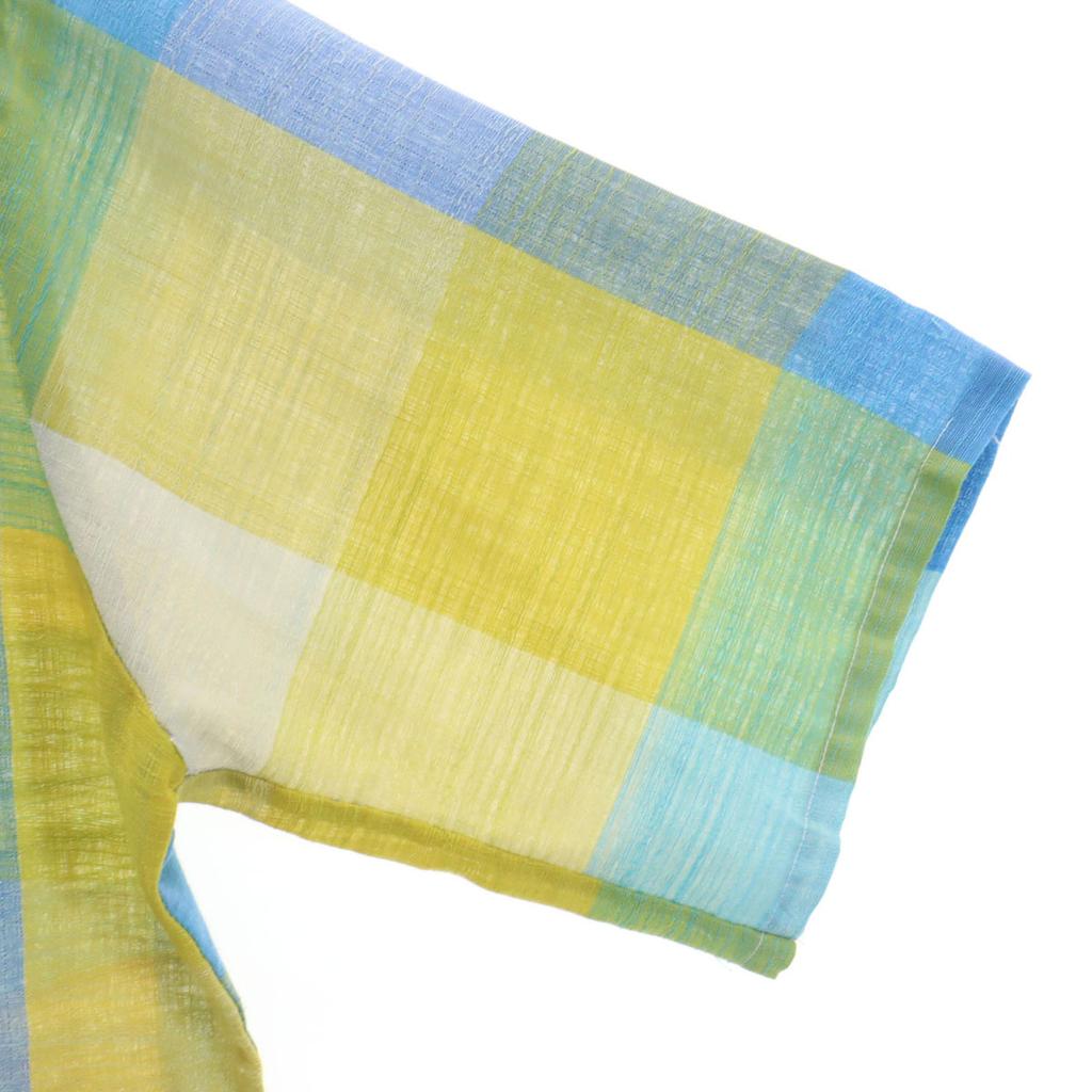 TOWNCRAFT 70s Vintage Check Pattern Short Sleeve Button Down Shirt Men's Used