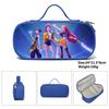 Huntrix Kpop Student Blue Compartmentary Pencil Bag Kpop Witch Hunter Student Storage Stationery Bag Pencil Bag