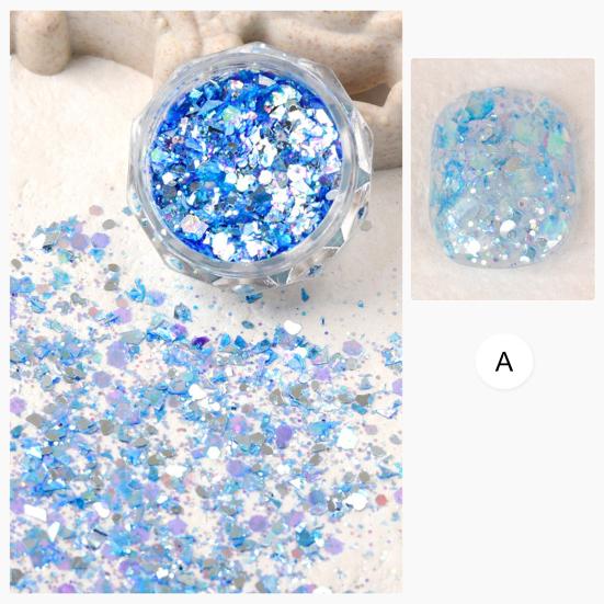1 Dose Nailart Pailletten Unregelmäßige Form Glänzender Visueller Effekt Ultradünn Mehrere Stile Nailart Glitzer