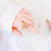 Non-Fading Rotating Clover Adjustable Ring for Women - Luxury Niche Design, Elegant High-End Jewelry.