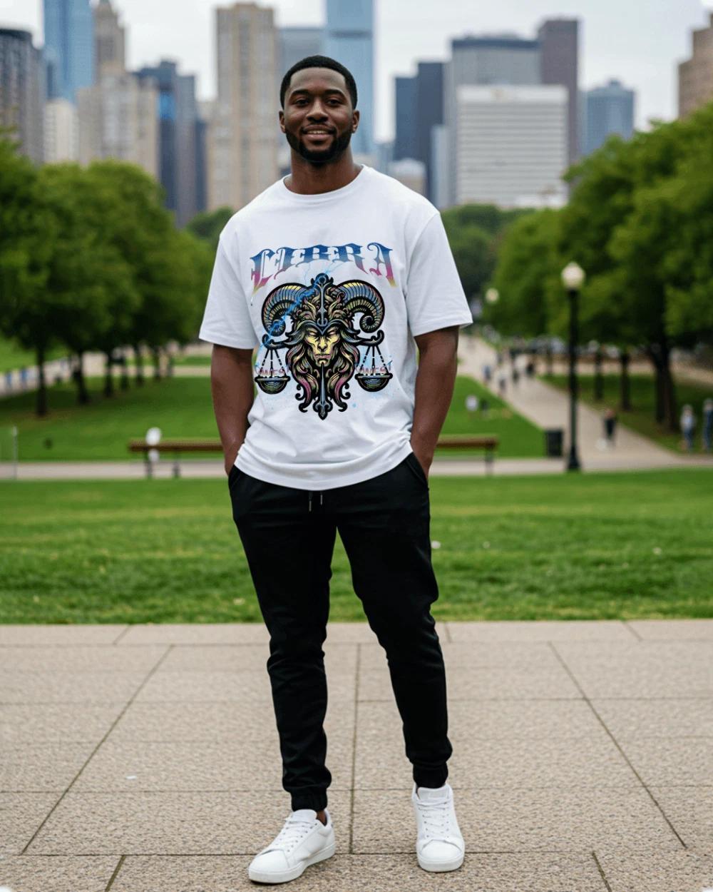 Zodiac Libra Oversized T-Shirt M