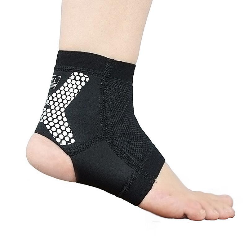 

Silicone Non-slip Breathable Honeycomb Lattice Ankle Socks Basketball Football Volleyball Sports Ankle Protection Anti-sprain Protective Gear S