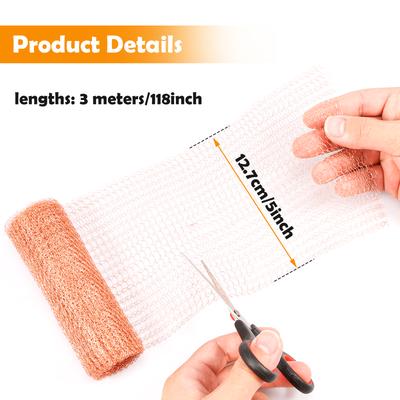 3M Copper Mesh for Mice Insect Proof Copper Anti-Slug And Snail Copper Mesh For Wall Cracks Holes Gardening Plant Protection