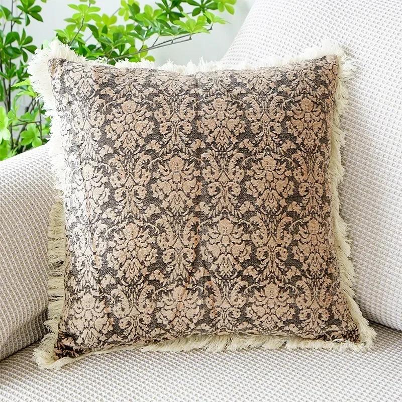 Flower Cushion Cover Bohemian Pillowcase Throw Pillow Customize Adult Children Personalized Name Birthday Gift