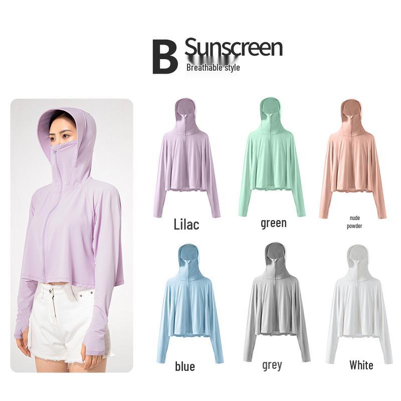 Women's UV Protection Ice Silk Hooded Cover-Up - Summer Sun Protection Top