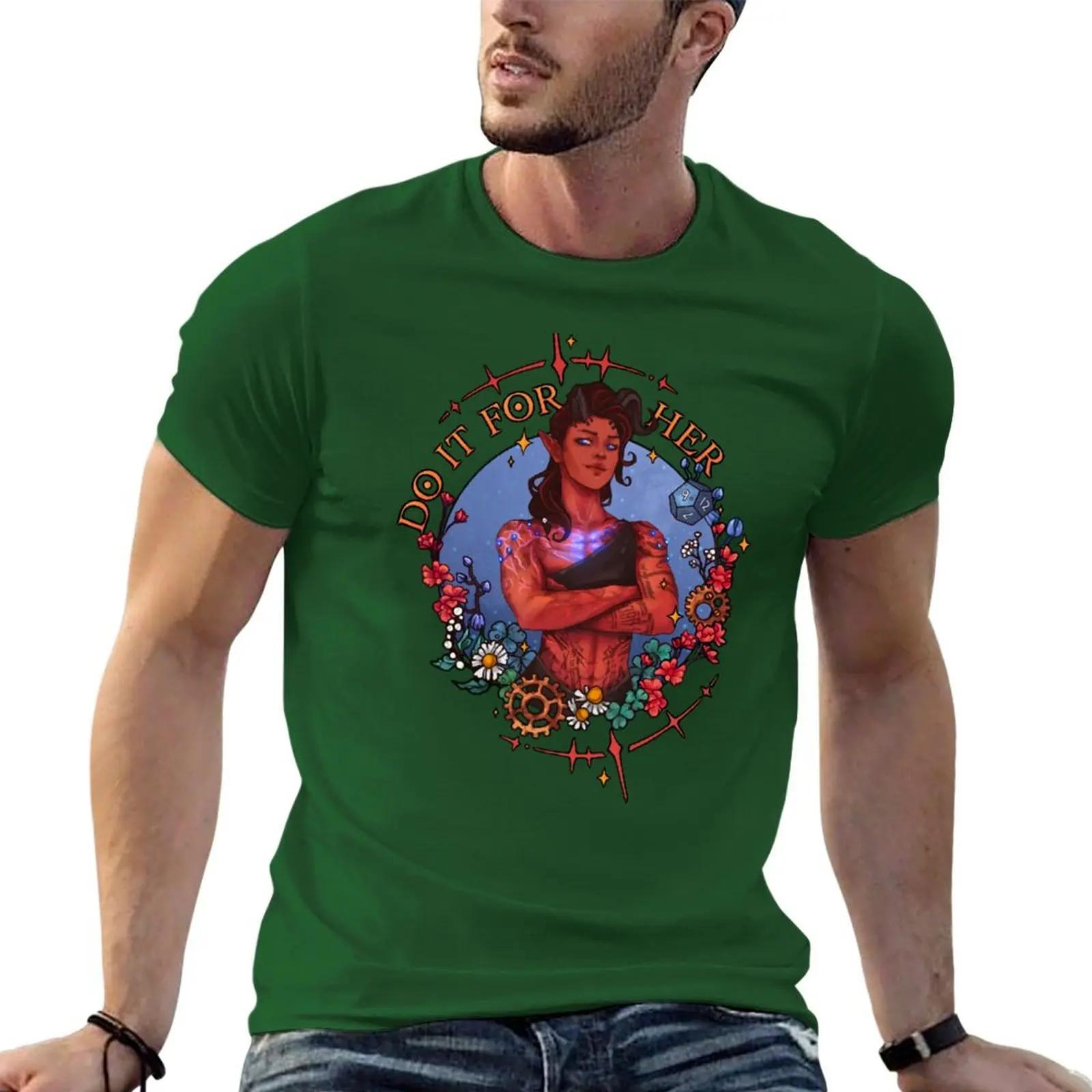 Do It For Her Karlach romance T-Shirt plus size clothes cute tops compression shirt men 4XL