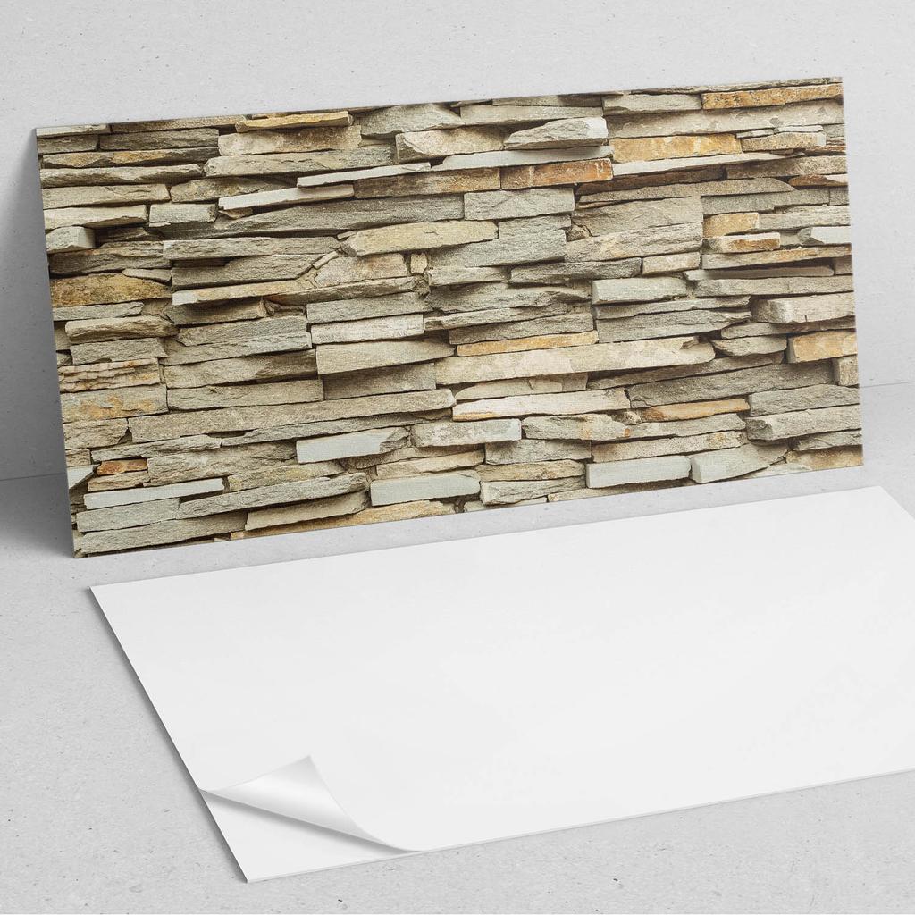 Paczka Kafelków Winylowych Ściennych Naturalny Kamienny Wzór 10X40X20 Cm