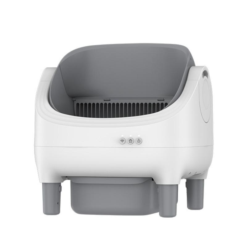 

Automatic Cat Litter Box Pet Cat Sandbox Cleaning Machine Electric Fully Enclosed Cats Toilet Deodorizing Smart Cats Sandboxes белый