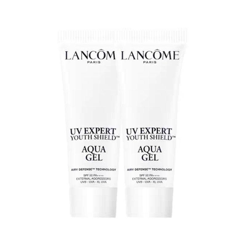Lancôme Дорожный размер/размер для знакомства Маленький белый тюбик размер солнцезащитного крема, освежающий, легкий и водопроницаемый SPF50 PA Освежающий солнцезащитный крем 10 мл*2 белый