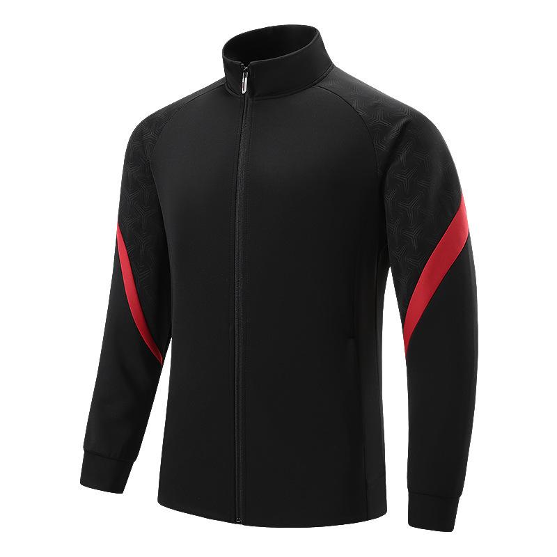 

Chinese Team Ceremony Uniform: Spring/Autumn Casual Sportswear Set - Wushu Coach Cardigan with Stand Collar 8XL