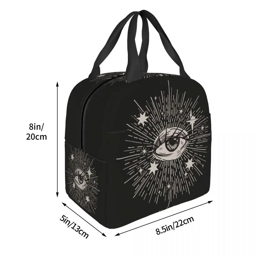 All Seeing Eye Art Evil Mystic Eyes Insulated Lunch Bag for Kids School Cooler Thermal Food Box Tote Lunch Boxes Container