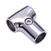 Rundes Rohrfitting für DIY-Rahmenreparatur, T-förmige Aluminiumverbindung mit sicherer Feststellschraube für Möbeltätigkeiten