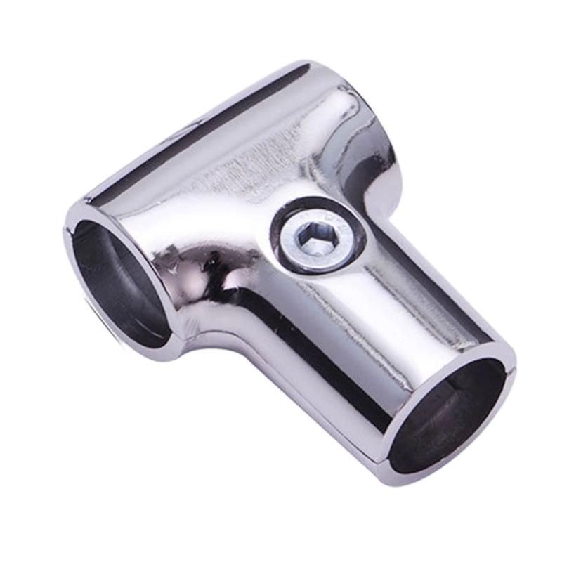 Rundes Rohrfitting für DIY-Rahmenreparatur, T-förmige Aluminiumverbindung mit sicherer Feststellschraube für Möbeltätigkeiten