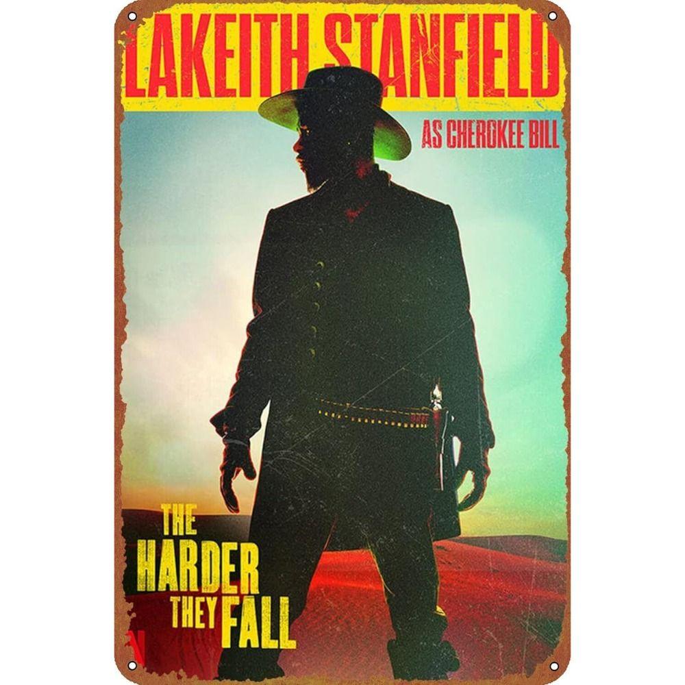 Vintage Western Cowboy Metal Tin Sign Wall Decoration 20x30cm Home Decor