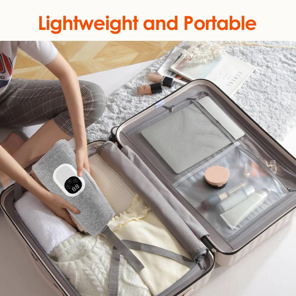 Rechargable Leg Massager Airbag Kneading Calf Massage Hot Compress Relax Leg Muscles 4-speed Timer Legs Shaping Relief Soreness