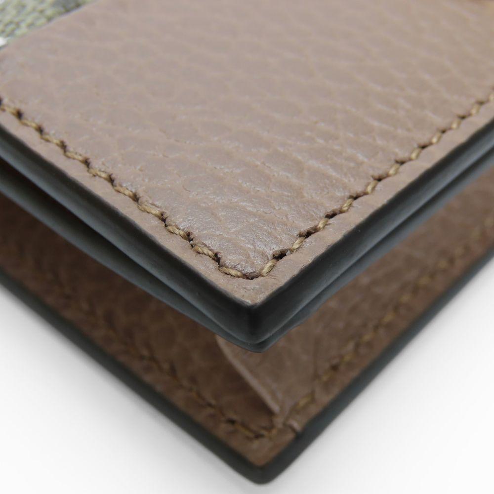 Used GUCCI Bifold Wallet 658610 GG Marmont GG Supreme Canvas/leather Dusting Pink beige By color