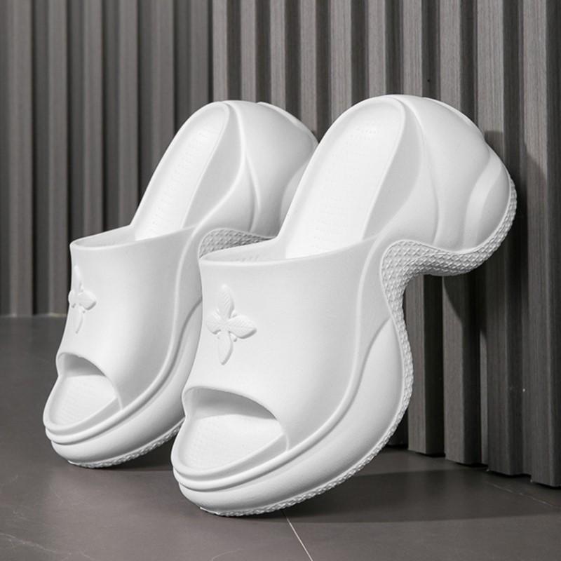 Fashion Shevaluse Thick Heel Slippers for Women Summer Outdoor New Fashion Thick Bottom Sandals Comfort Slip-On Shoes Soft House Slides