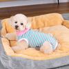 Dog Clothes, Thin Belly Protection Vest, Belly Anti-cool Free Striped Shirt, Back Buttons, Female Dog Sterilization and Weaning