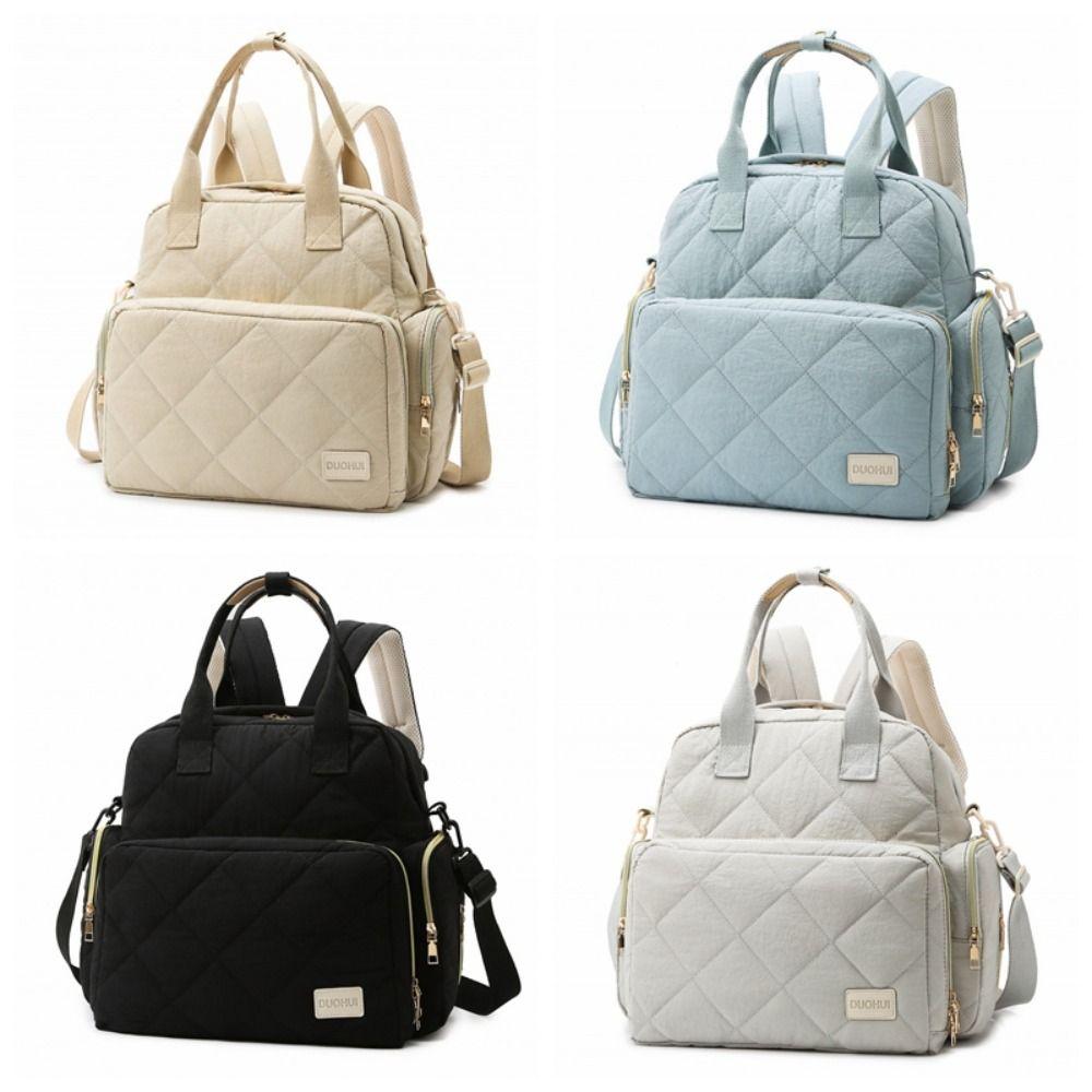 Spritzwassergeschützte Wickeltasche Mehrfache Fächer Reise Rucksack Neue Mama Tasche Damen