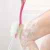 2-in-1 Bath Soft Back Brush Gentle Exfoliating Body Brush Bath Shower Sponge Scrubbing Brush Bathroom Shower Cleaning Tool