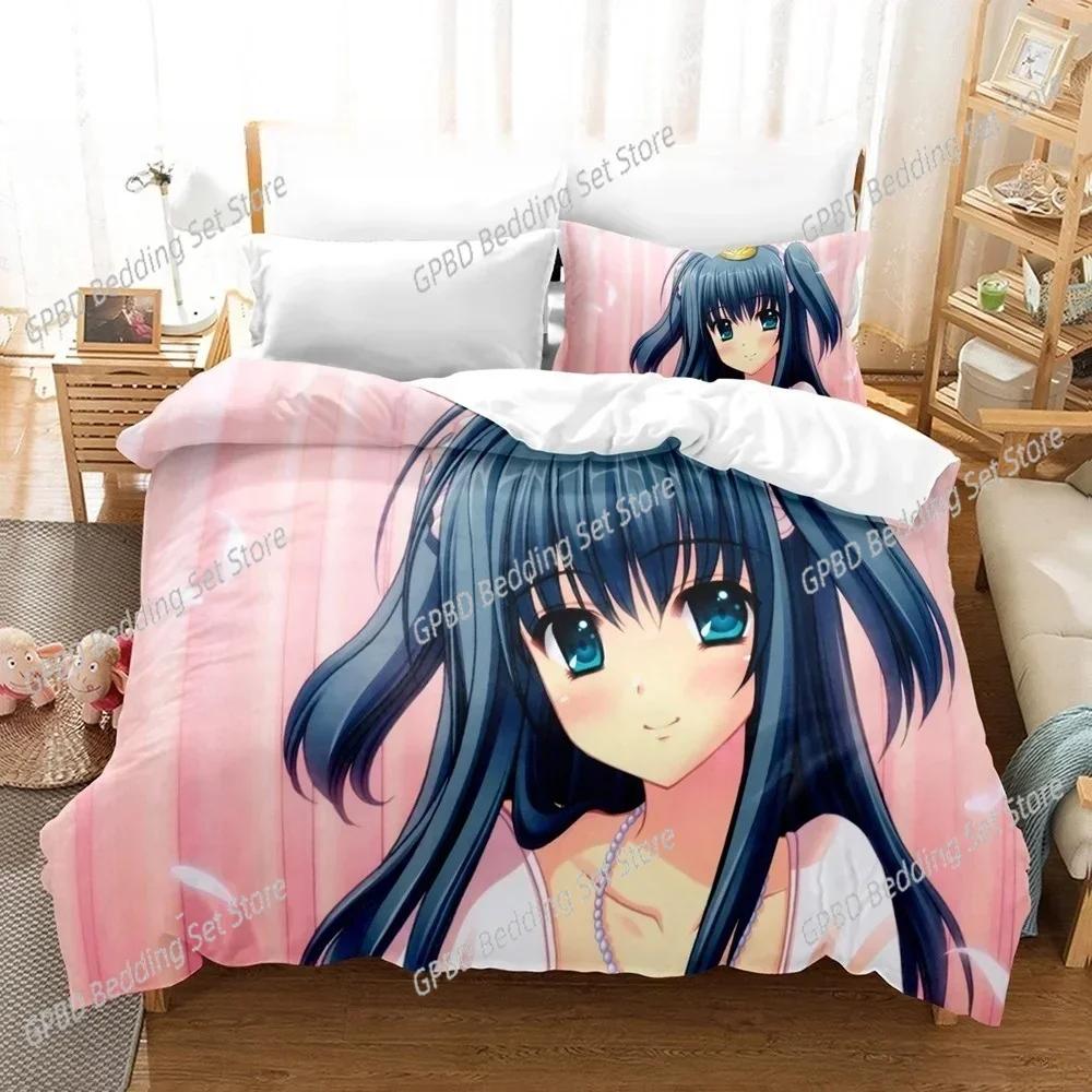 Luxury New 3D Print Kawaii Girls Yae Sakura (Shuffle!) Bedding Set Cartoon Anime Adult Kid Bedroom Duvetcover Sets