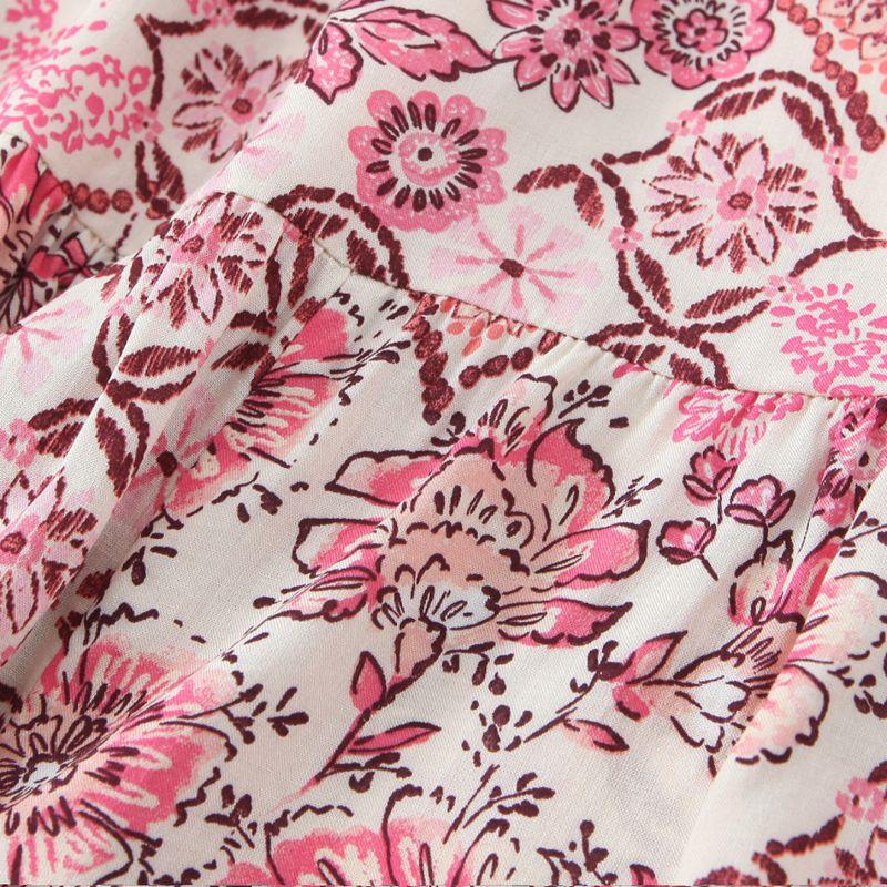 Kaslead New Arrival Women's Clothing Fashion Style Fashion Minimalist Casual Puff Sleeves Print Dress 5029096