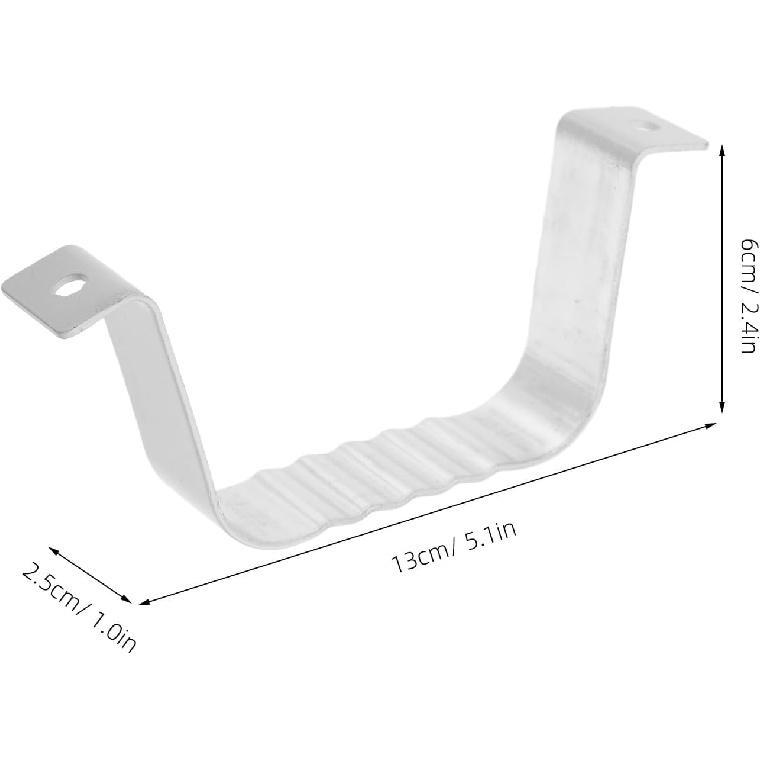 Gutter Downspout Strap: Downspout Adapter Gutter Downspout Strap Aluminum Alloy Downspout Adapter Strap for 2x3 inch Leader Strap,6pcs